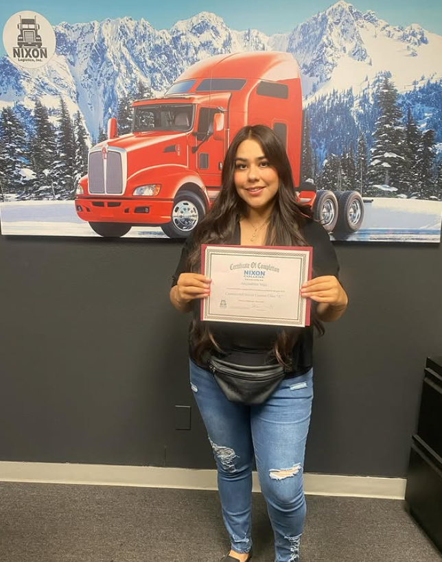 Graduate - CDL graduate from Nixon Trucking School