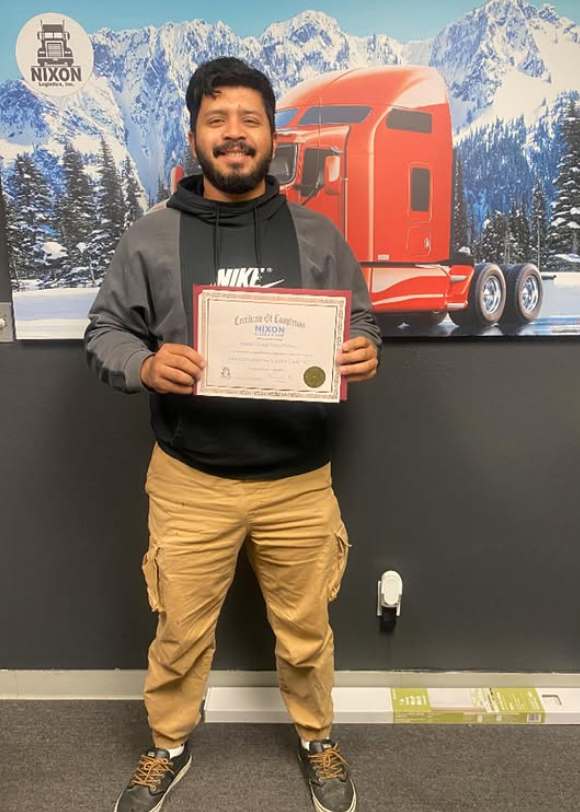 Graduate - CDL graduate from Nixon Trucking School